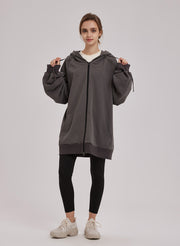 Oversized Zip Up Hoodie – Nap Loungewear Tops