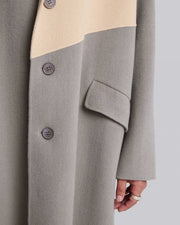 Paneled Cashmere Coat
