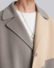 Paneled Cashmere Coat