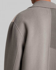 Paneled Cashmere Coat