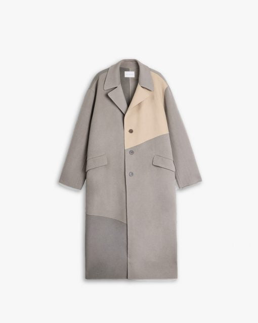 1 ×Paneled Cashmere Coat
