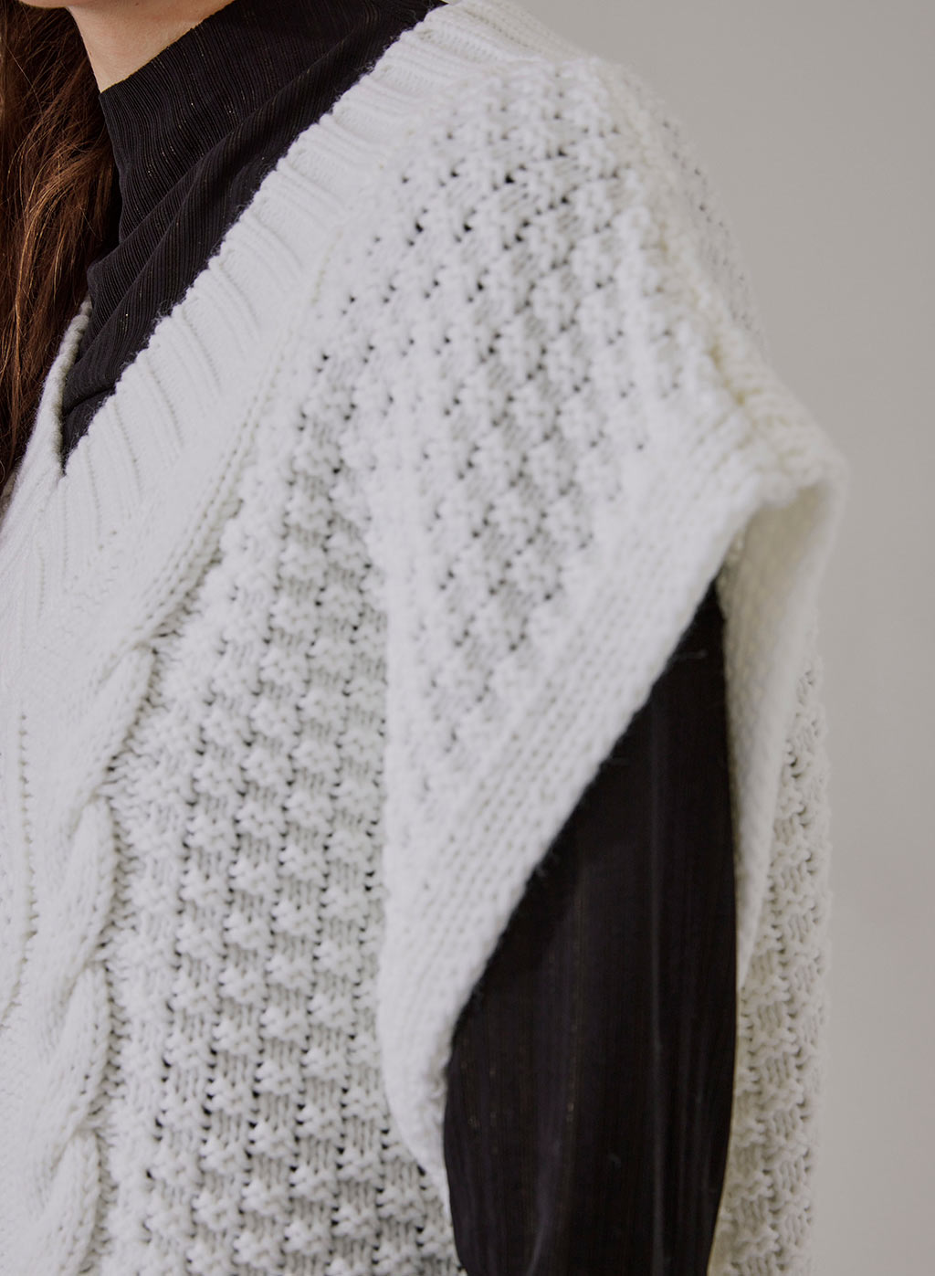 Pointelle Sleeveless Sweater