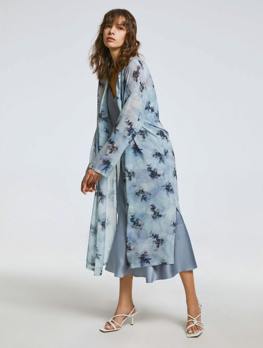 Printed Comfy Midi Shirt