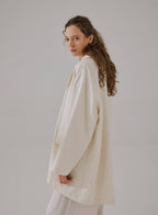 Relaxed One-Button Blazer