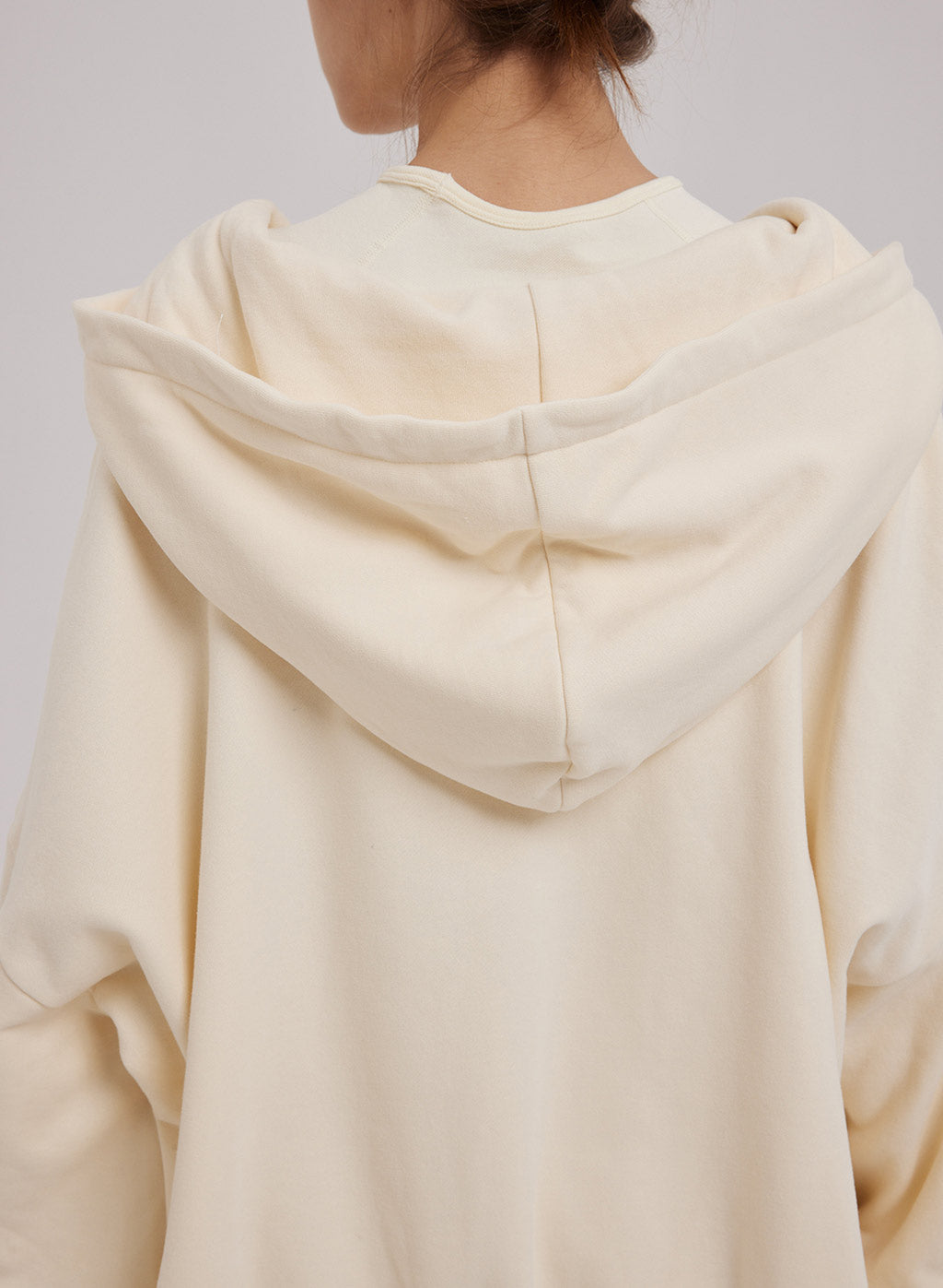 Relaxed Zip Cotton Hoodie