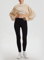 Ribbed Wrap Wool Sweater