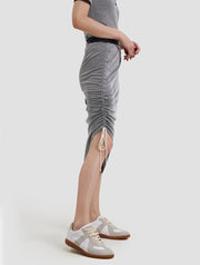 Side Drawstring Skirt