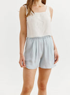 Silky Striped Shorts