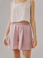 Silky Striped Shorts