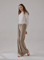 Slouchy Flared-Leg Trouser
