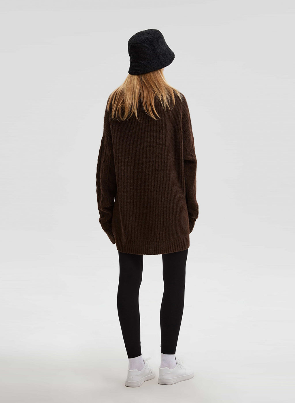 Slouchy High Collar Pure Yak Wool Sweater