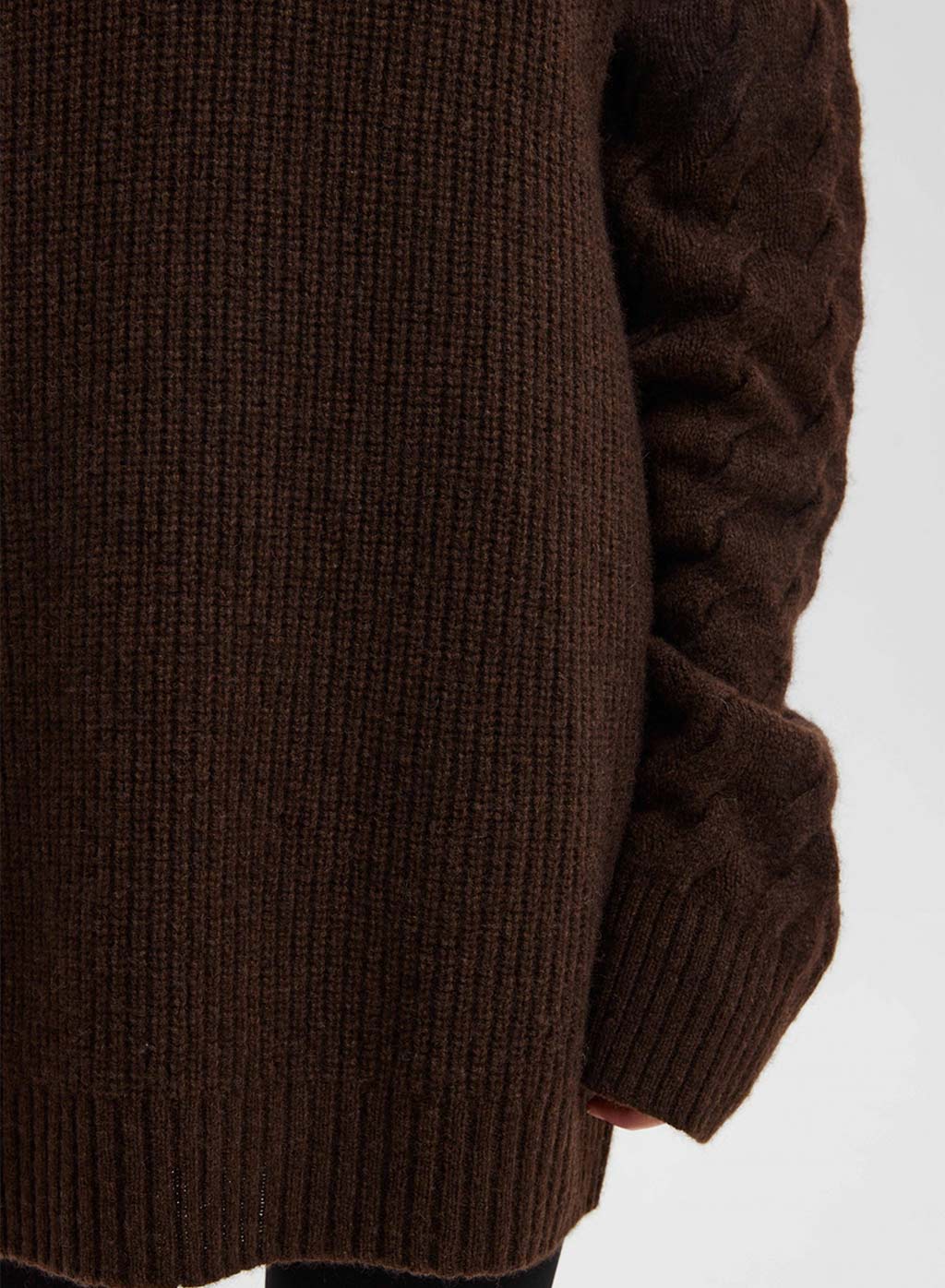 Slouchy High Collar Pure Yak Wool Sweater