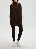 Slouchy High Collar Pure Yak Wool Sweater