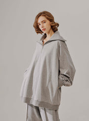 NAP Oversized Quarter-Zip Pullover – Nap Loungewear Sweaters & Knitwear