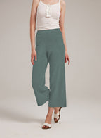 Cashmere Blend Wide-Leg Pants