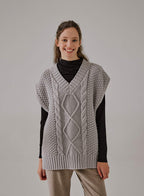Cable Knit Vest