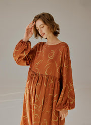 NAP Art Print Maxi Dress – Nap Loungewear Dresses