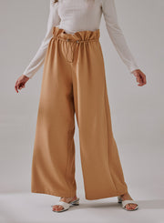 NAP Ruffle Wide-Leg Trouser – Nap Loungewear Bottoms