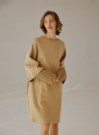 Double-Layer Long Sleeve Dress