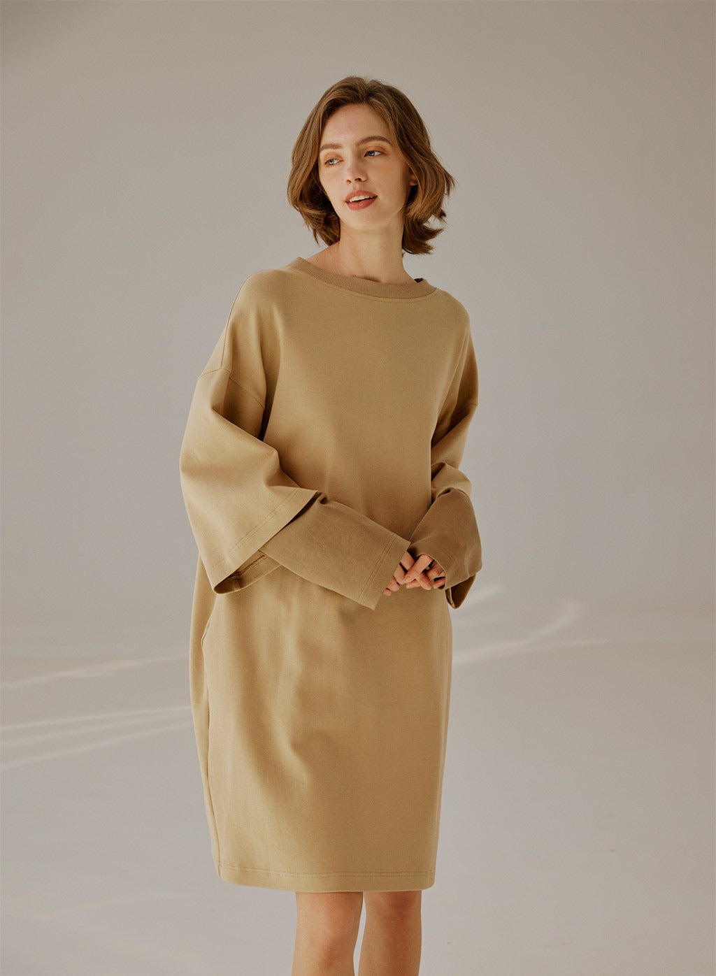 Double-Layer Long Sleeve Dress