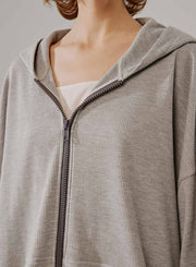 NAP Puff Sleeve Cotton Hoodie