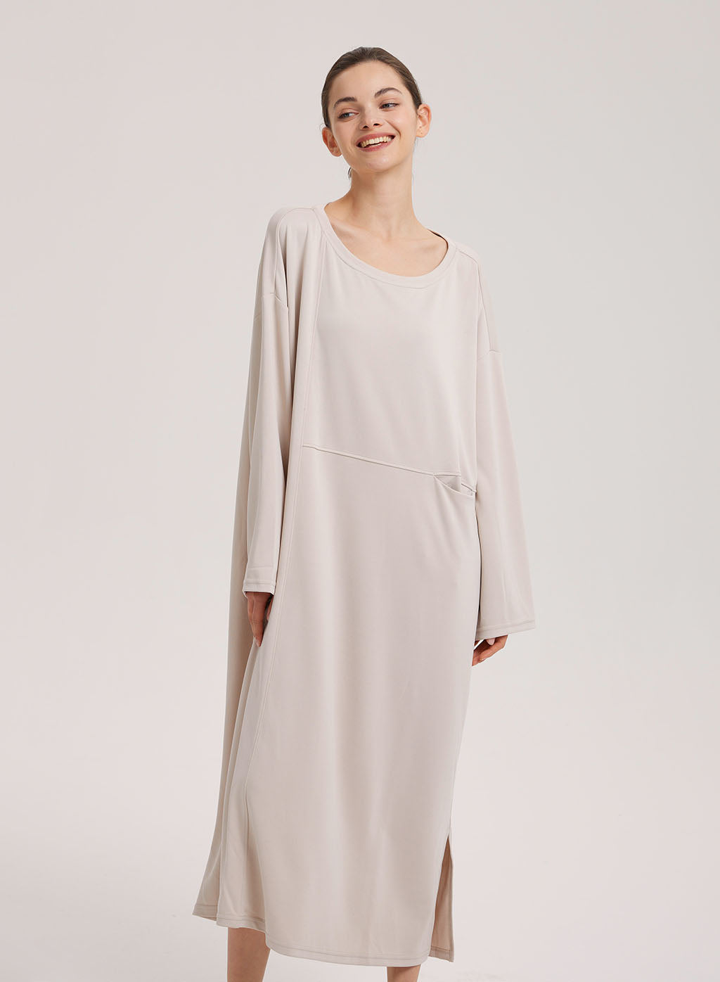 Modal Pocket Midi Dress