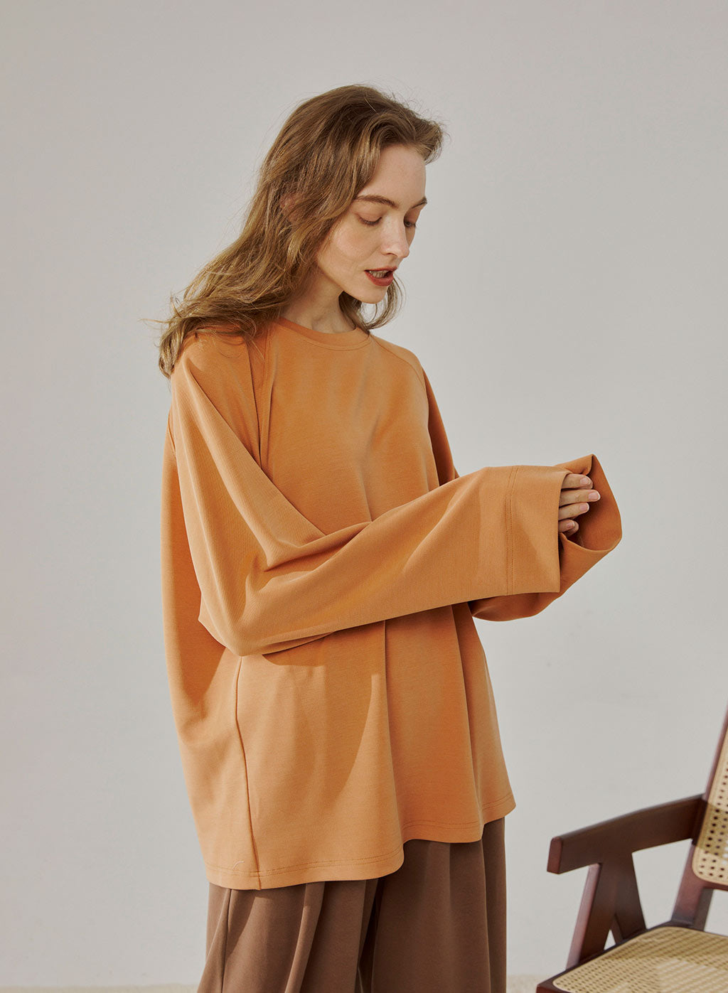 Long-Sleeve Modal Top