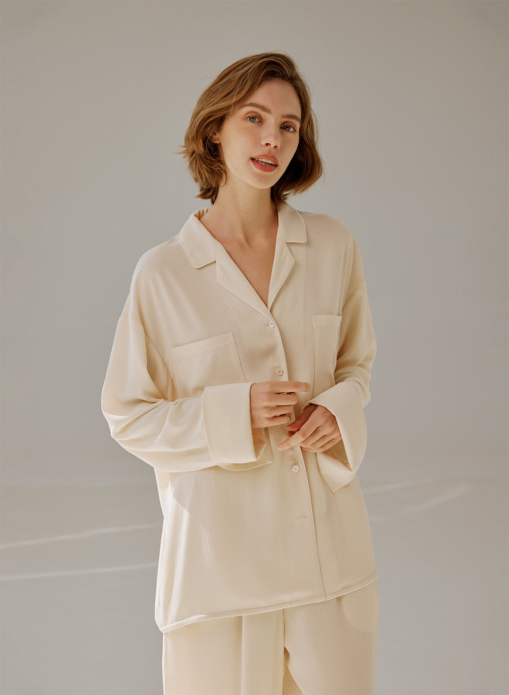 Textured Button-Down Shirt