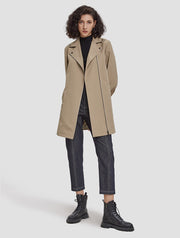 Thigh-length Belted Windbreaker – Nap Loungewear Outerwear
