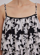 Tiered Floral-Print Dress