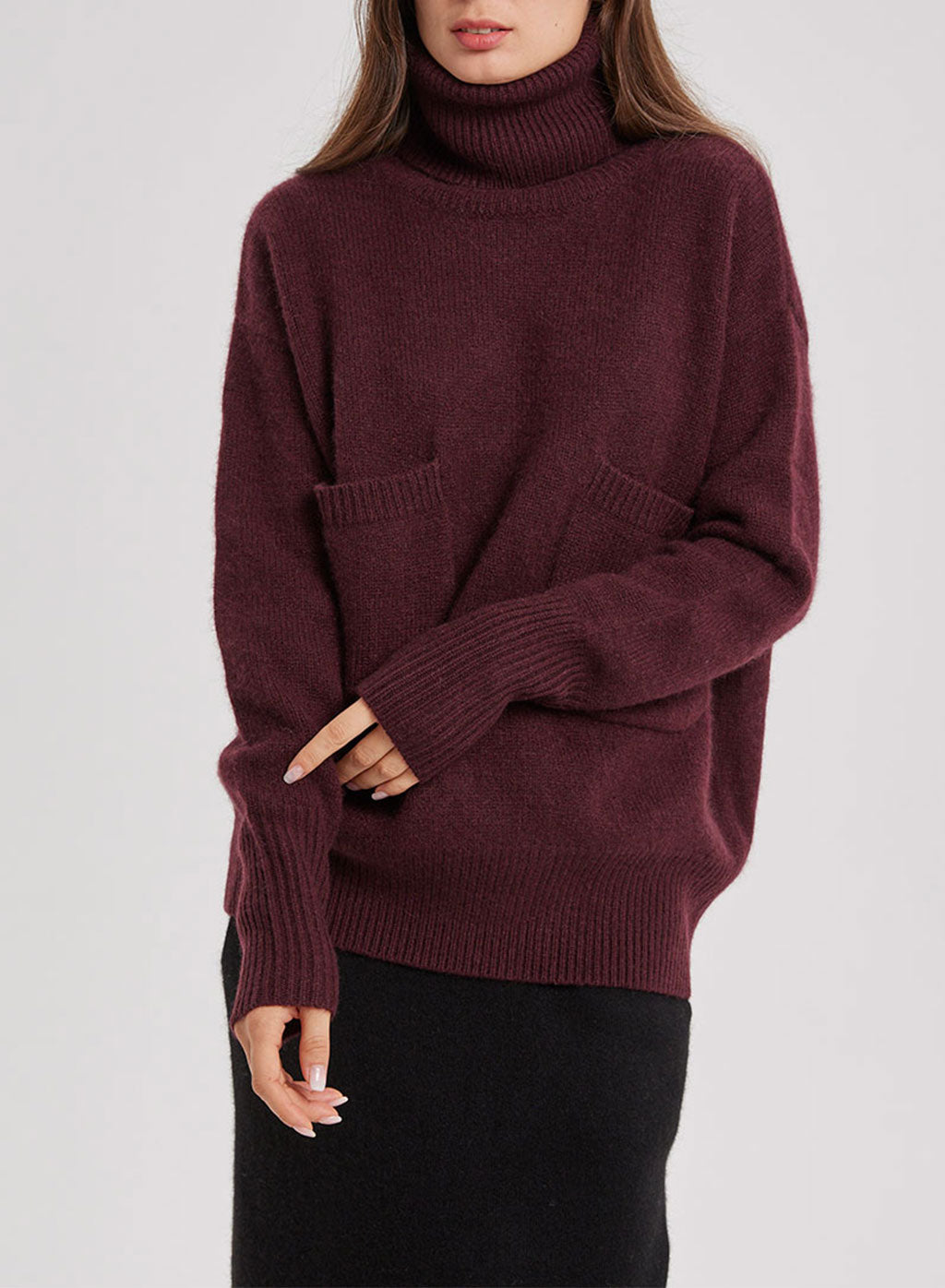 Turtleneck Pure Yak Knit Pullover