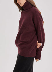 Turtleneck Pure Yak Knit Pullover