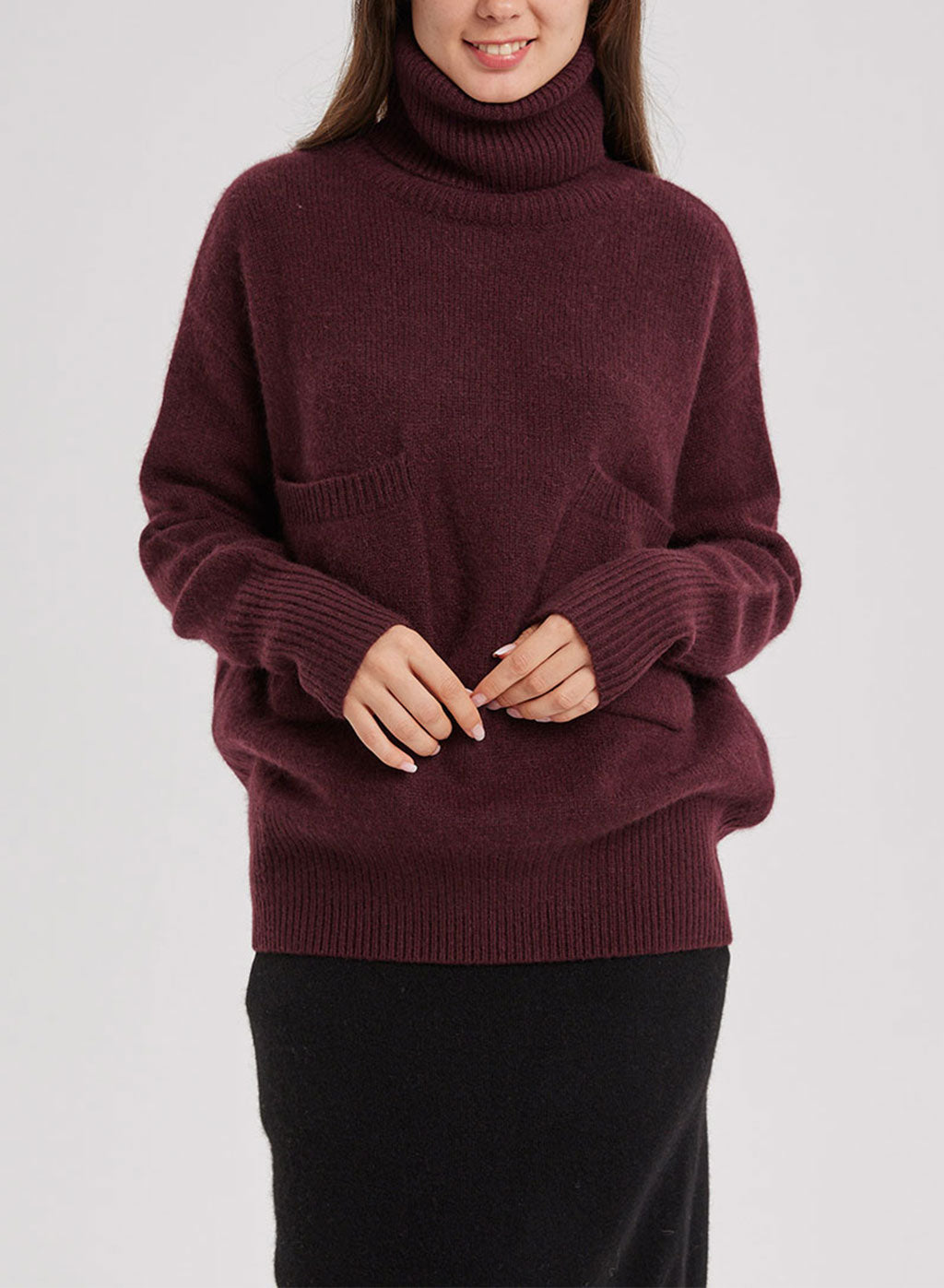 Turtleneck Pure Yak Knit Pullover