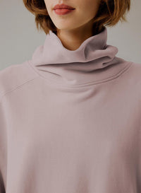 Whisper Oversized Turtleneck Sweatshirt