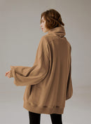 Whisper Oversized Turtleneck Sweatshirt