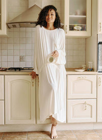 Wide-Fit Batwing Dress