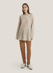 100% Yak Wool Boatneck Sweater