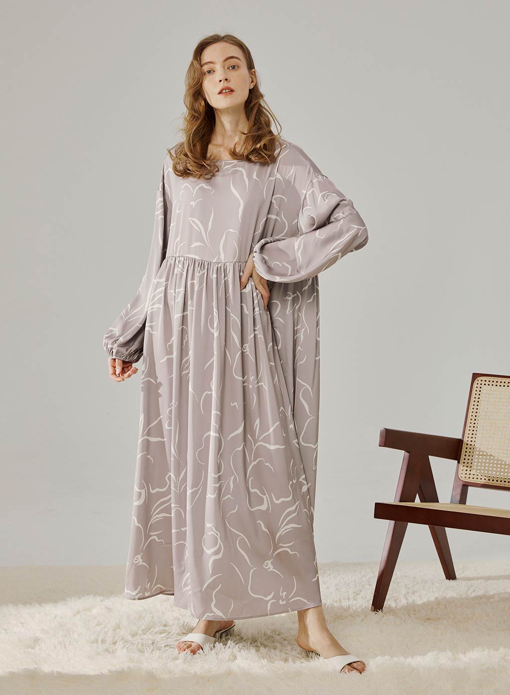 Art Print Maxi Dress