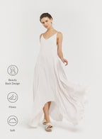 Asymmetric Backless Strap Dress