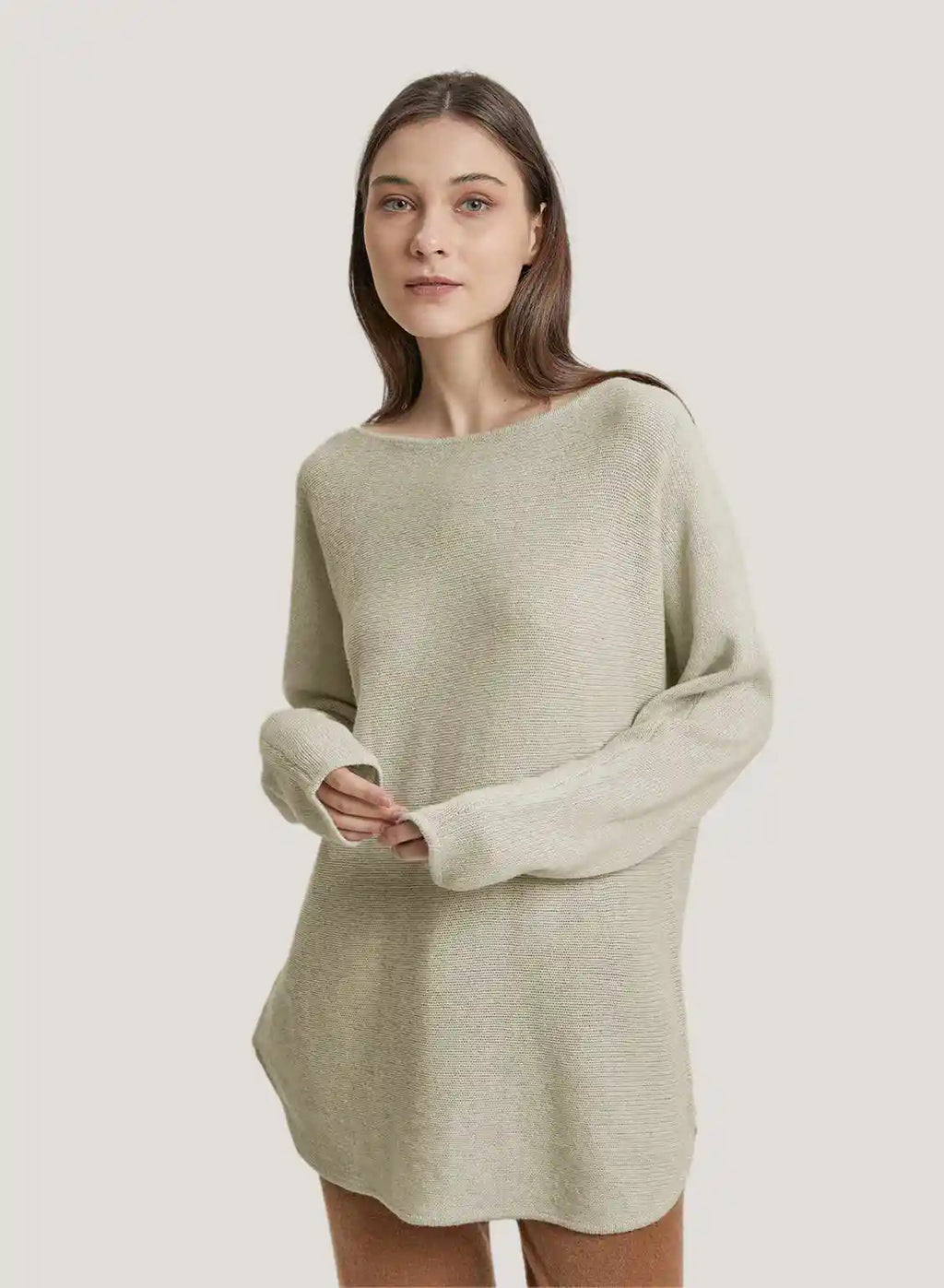 100% Yak Wool Boatneck Sweater