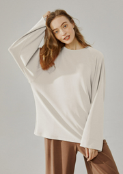 Long-Sleeve Graphic Logo Top – Nap Loungewear Tops