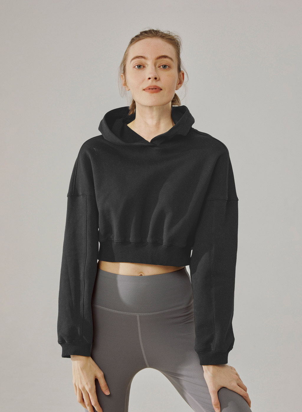 Boxy Cropped Hoodie