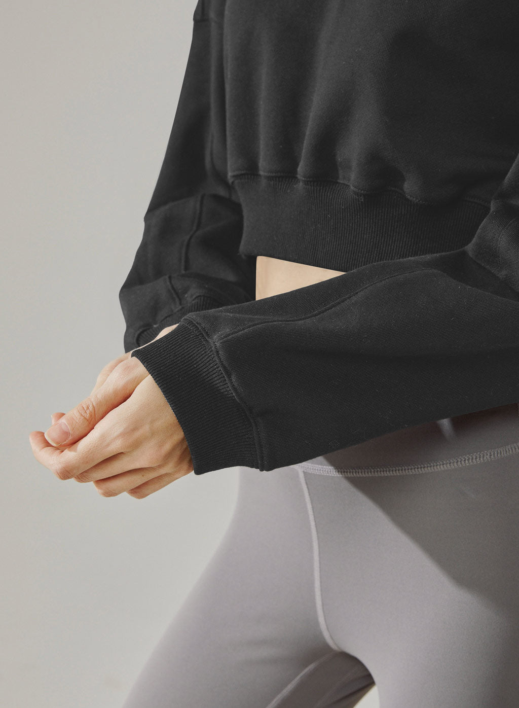 Boxy Cropped Hoodie