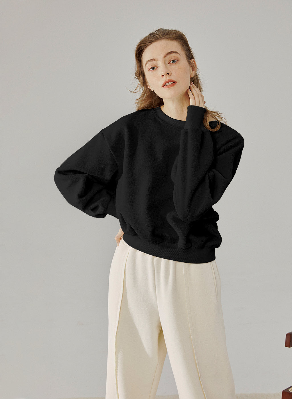 Boxy Fleece Sweatshirt
