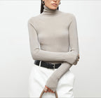 Knitted bottomed shirt top