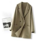 Wool double-sided loose coat