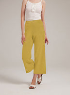 Cashmere Blend Wide-Leg Pants