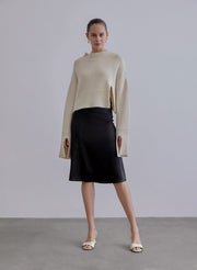 Slit Sleeves Cashmere Sweater – Nap Loungewear Sweaters & Knitwear