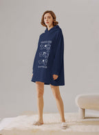 Cats Yawn Print Hoodie