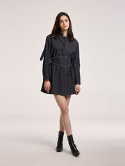 Cinched Waist Shirt Dress – Nap Loungewear Dresses